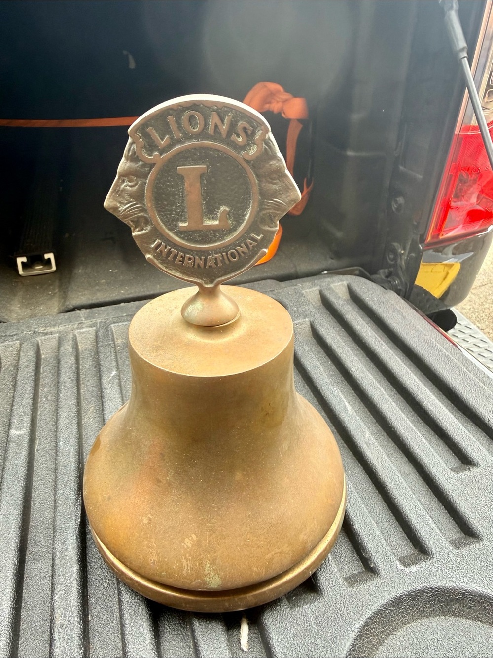 Lions International Brass Bell - Vintage Club Emblem